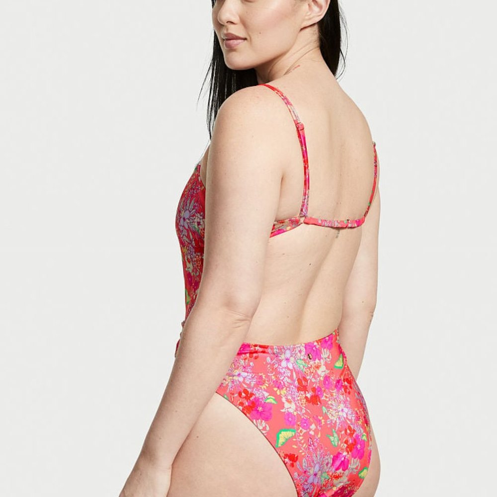 VICTORIA'S SECRET SWIM Tie-Front One-Piece Swimsuit